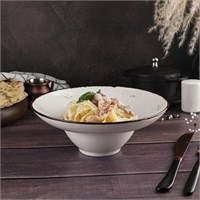 Тарелка глубокая d=21 см, 300 мл, фарфор 