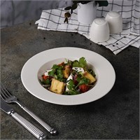 Тарелка глубокая 320 мл, d22,5 см, h3,5см,  фарфор 