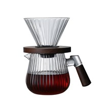 Кофе дриппер на 1-4 чашки+кофейник 600 мл,боросиликатное стекло, P.L. Proff Coffee 81280371