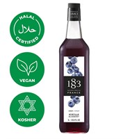Сироп 1883 Maison Routin Черника (Blueberry), 1 л, стекло 81230054