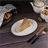 Блюдо овальное 24*17,5 см, фарфор 