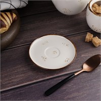 Блюдце кофейное d=12,5 см, фарфор 