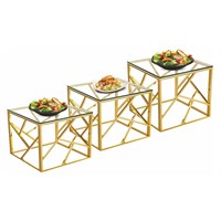 Набор из 3-х подставок для выкладки (35*35*20/35*35*30/35*35*40 см)  P.L.--Hotelware 81240940