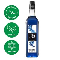 Сироп 1883 Maison Routin Блю Кюрасао (Blue Curaсao), 1 л, стекло 81230026