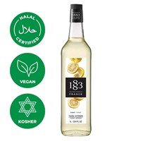 Сироп 1883 Maison Routin Юзу (японский лимон) (Yuzu Lemon), 1 л, стекло 81230099