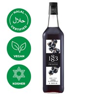 Сироп 1883 Maison Routin Черная смородина (Blackcurrant), 1 л, стекло 81230013
