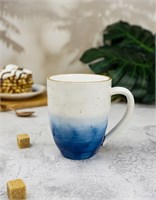 Кружка 450мл,фарфор,голубой цвет 