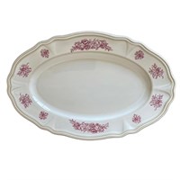 Блюдо овальное 30х19,5 см, пыльная роза CHRZ-OVP-300-RD CHRZ-OVP-300-RD