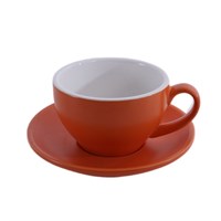 Кофейно-чайная пара Barista (Бариста) 250 мл,оранжевый-матовый цвет, P.L. 81280273