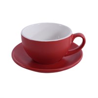 Кофейно-чайная пара Barista (Бариста) 300 мл,красный-матовый цвет, P.L. 81280280