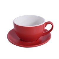 Кофейно-чайная пара Barista (Бариста) 350 мл,красный-матовый цвет, P.L. 81280286