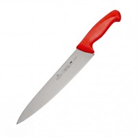 НОЖ поварской 10" 250мм красный "HACCP" Luxstahl [W016] кт1401