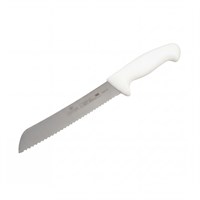 НОЖ для хлеба 8" 200мм белый "HACCP" Luxstahl [W016] кт1471