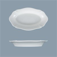 Блюдо овальное глубокое, 20х12 см h 3 см, фарфор, Grazia CDF GR23