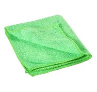 Салфетки для протирки 40х40 см микрофибра зеленая [SMK 300 40*40] 8966/1