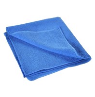 Салфетки для протирки 40х40 см микрофибра синяя [SMK 300 40*40] 8966/2