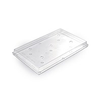 Поднос для подачи 60*40 см. поликарбонат, прозрачный с крышкой h=5,5 см. Silikomart /1/24/ ВДОХНОВЕНИЕ 80646