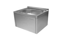 Рукомойник технологический бедренный РТБб - 500*400*300 "Base", борт, отв. д/смесит. РТБ-B504030