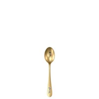 Ложка кофейная 11см, Epsilon matt gold 24k flower, Narin [12] 202460