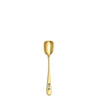 Ложка для мороженного 15см, Epsilon matt gold 24k flower, Narin [12] 202462
