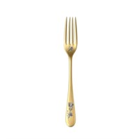Вилка закусочная 19см, Epsilon matt gold 24k flower, Narin [12] 202455