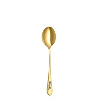 Ложка для супа 20,5см, Epsilon matt gold 24k flower, Narin [12] 202463