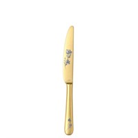 Нож десертный 19см, Epsilon matt gold 24k flower, Narin [12] 202459