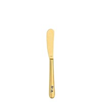 Нож для масла 18см, Epsilon matt gold 24k flower, Narin [12] 202468