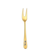 Вилка для салата 25,5см, Epsilon matt gold 24k flower, Narin [12] 202477