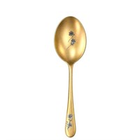 Ложка для салата 25,5см, Epsilon matt gold 24k flower, Narin [12] 202476