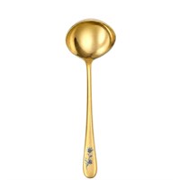 Половник для сервировки 27см, Epsilon matt gold 24k flower, Narin [12] 202474