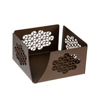Салфетница с углом ажурная 130х130х70 мм бронза Luxstahl мки363_2