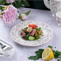 Тарелка классическая d=23 cм,фарфор "NOBLE" серия "Retro Ritz-La Vie En Rose" 81290271