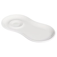 Блюдце 260*135 мм. для завтрака Белый (чашка 68321,68422,62903,68398,66495), форма Гурмэ/1/12/1248/ 81614