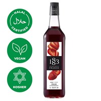 Сироп 1883 Maison Routin Клубника (Strawberry), 1 л, стекло 81230030