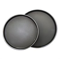 Поднос круглый,черный,прорезиненный d=40 см, P.L. - BarWare 90001058