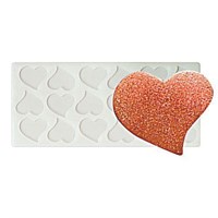 Силиконовая форма "Сердце" 18 ячеек 35*30 мм, P.L. Proff Cuisine 81270014