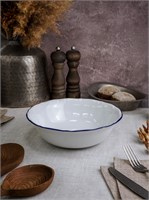 Салатник 23 см, кант синий 361923 maria blue