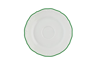 Блюдце 12 см, кант зелёный 121912 maria green