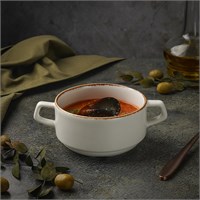 Бульонница с ручками d=11,5 cм, h6.2см,400 мл,фарфор,серия "Oliva", By Bone 81222836