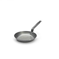 Сковорода d=24 см. h=4 см. 1,4 л. белая сталь (индукция) Carbone Steel De Buyer (5110.24) /1/3/ 30696