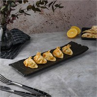 Блюдо прямоугольное 33*11*2,5 см,серия "Black Raw Wood"  P.L. - ProffCuisine 81229859