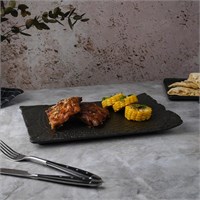 Блюдо прямоугольное 30*21*2,5 см, серия "Black Raw Wood"  P.L. - ProffCuisine 81229861