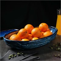 Блюдо 5,5 л, 51*29 см, h=12см, фарфор,серия "Aqua Blue",  P.L. - Proff Cuisine 81222085