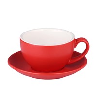 Кофейно-чайная пара Barista (Бариста) 350 мл,красный-матовый цвет, P.L. 81280286