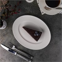 Блюдо овальное 24,5*19 см, h=2см, фарфор "NOBLE" серия "NEO SILK" 81222356