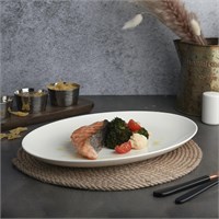 Блюдо овальное 31*22,2 см, h=2.8 см, фарфор "NOBLE" серия "Fine Plus" 81222606