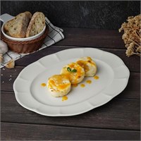 Блюдо овальное 34*23*2,7 см, фарфор "NOBLE" серия "Retro Ritz &amp; Bella-White" 81233093