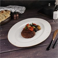 Блюдо овальное 36*26,5 см, фарфор "NOBLE" серия "Grace" 81221676