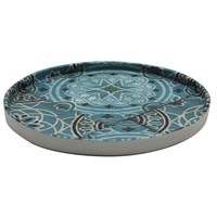 Блюдо,поднос меламиновый d=27см, h=2 см, Damask Blue,  P.L. 81290119